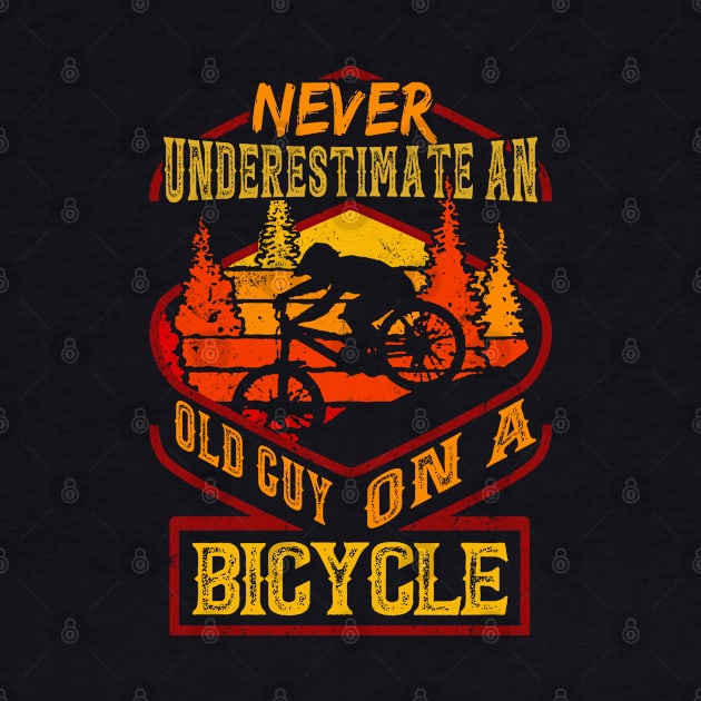 Never Underestimate An Old Guy On A Bicycle by Synithia Vanetta Williams